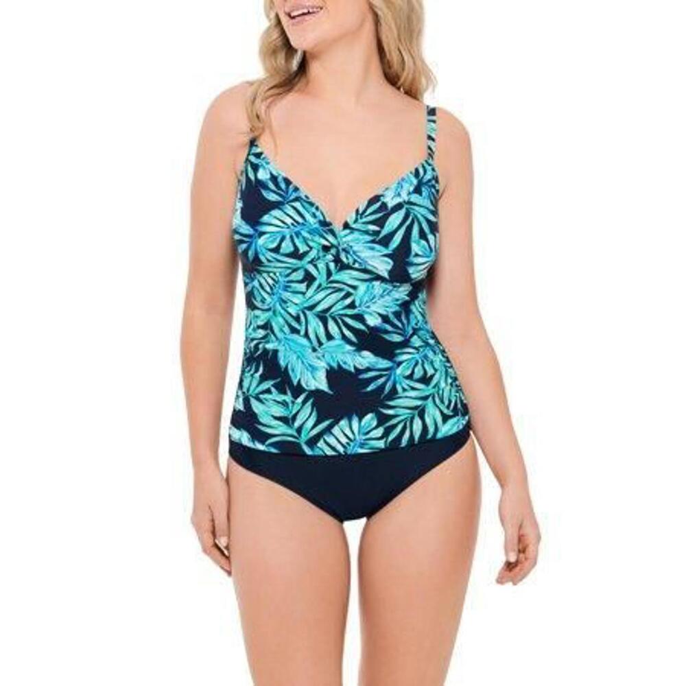 Christina Blue D-Cup Floral One-Piece